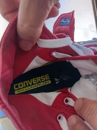 Converse rosse alte 35