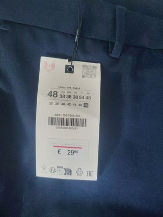 Traje hombre azul marino