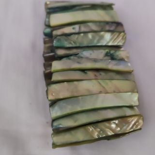 Pulsera nacar verde oliva