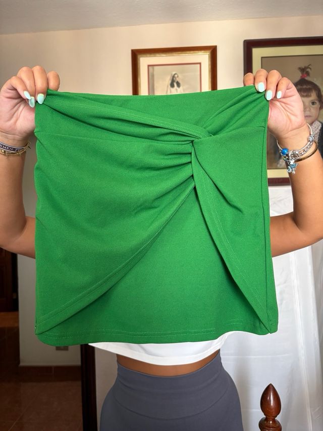 Mini falda SHEIN verde - Talla S