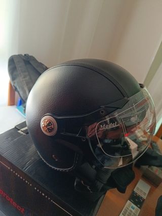 Casco moto Protec negro