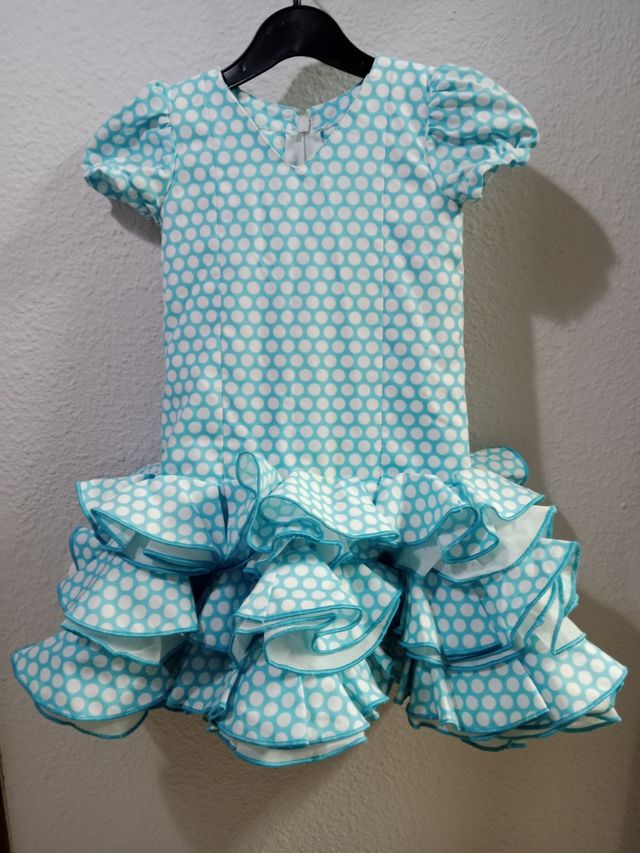 Vestido niña flamenco lunares