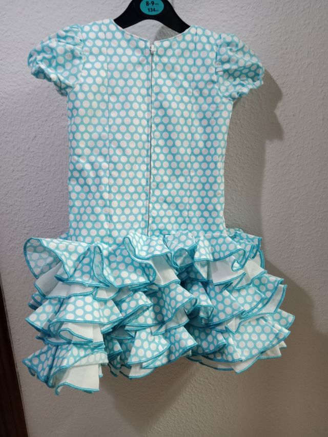 Vestido niña flamenco lunares