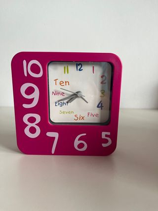 Orologio rosa per bambini - apprendimento