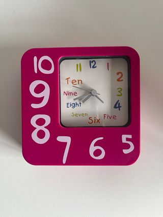 Orologio rosa per bambini - apprendimento
