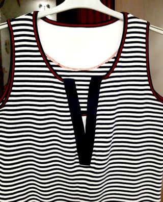 Top rayas marinero blanco-azul