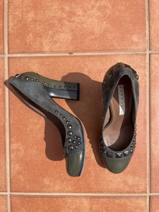 Zapatos Pura Lopez - Verde Oliva