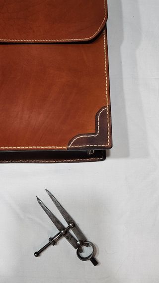 Cartera Piel hecha a mano - Marrón/Cuero oscuro