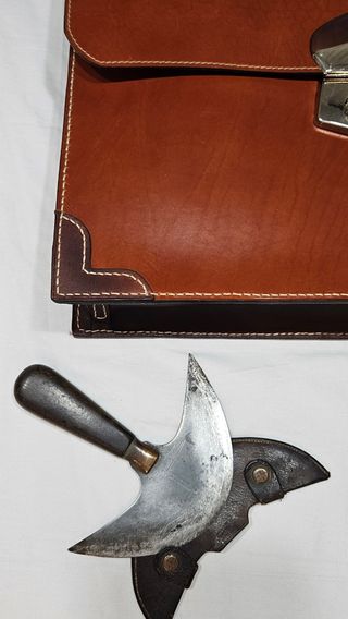 Cartera Piel hecha a mano - Marrón/Cuero oscuro