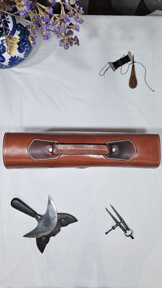Cartera Piel hecha a mano - Marrón/Cuero oscuro