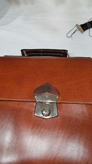 Cartera Piel hecha a mano - Marrón/Cuero oscuro