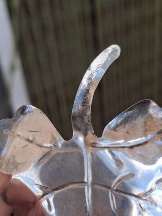 Foglia di vite argento 800