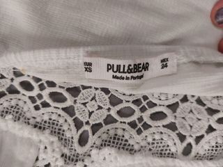 Body encaje blanco Pull&Bear - Talla XS