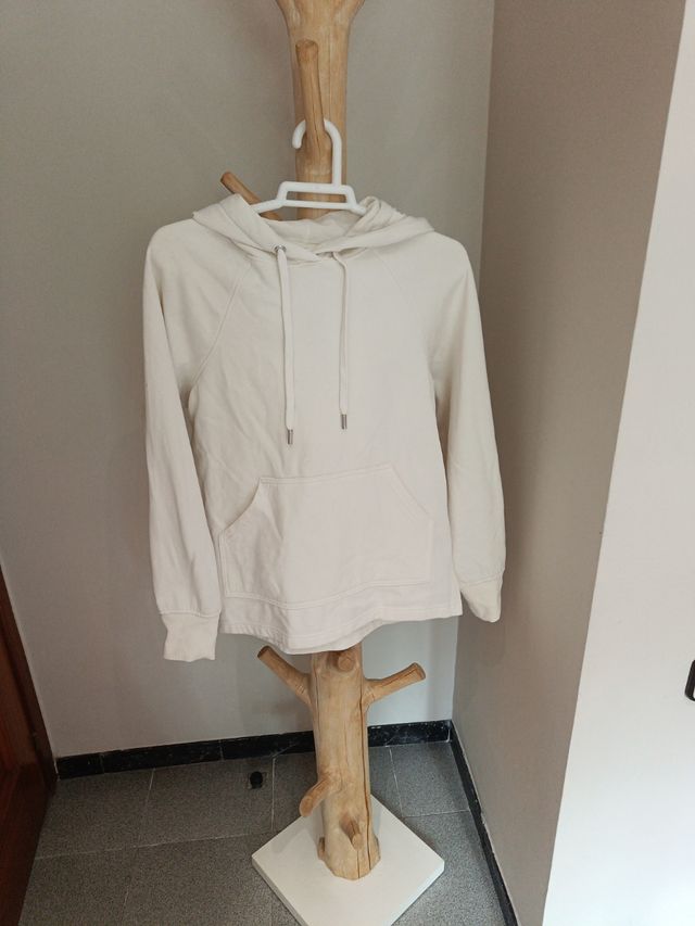 Sudadera blanca H&M - Talla S