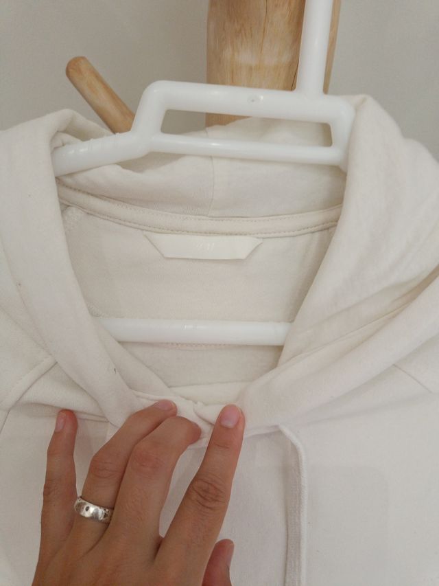 Sudadera blanca H&M - Talla S