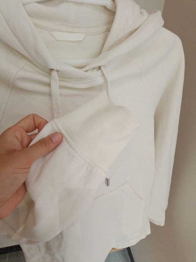 Sudadera blanca H&M - Talla S