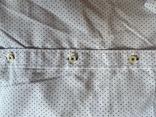 Camisa blanca hombre L - lunares