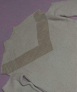 Maglione beige e oro donna