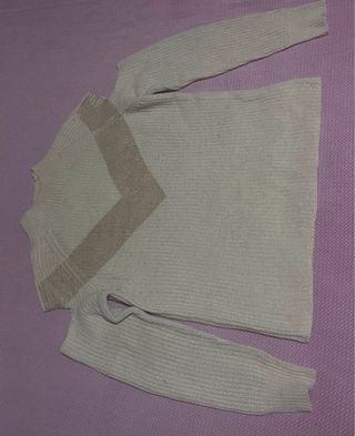Maglione beige e oro donna
