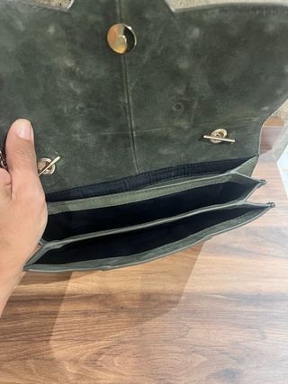 Bolso bandolera verde oscuro