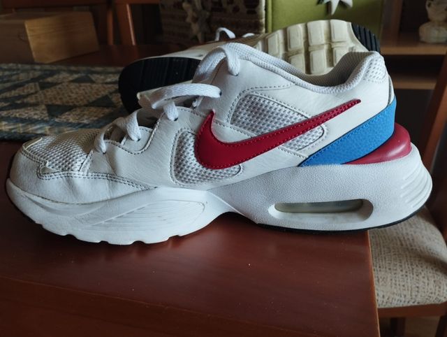 Zapatillas Nike Air Max Fusion Blancas y Rojas