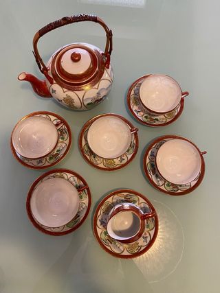 Servizio tè giapponese composto da 5 tazze 