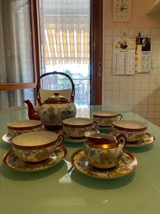 Servizio tè giapponese composto da 5 tazze 