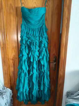 Vestido Pronovias turquesa fiesta