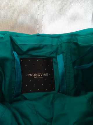 Vestido Pronovias turquesa fiesta