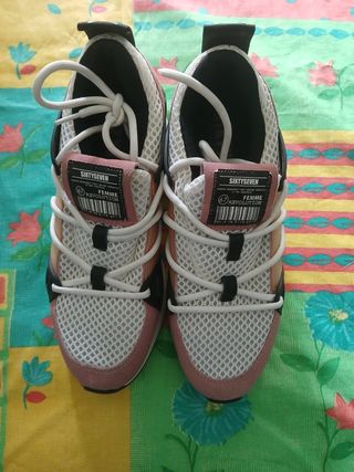 Zapatillas SIXTYSEVEN rosa-blanco