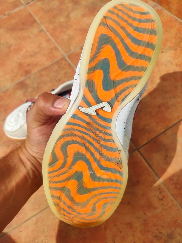 Zapatillas Topflex fútbol sala blancas y azules