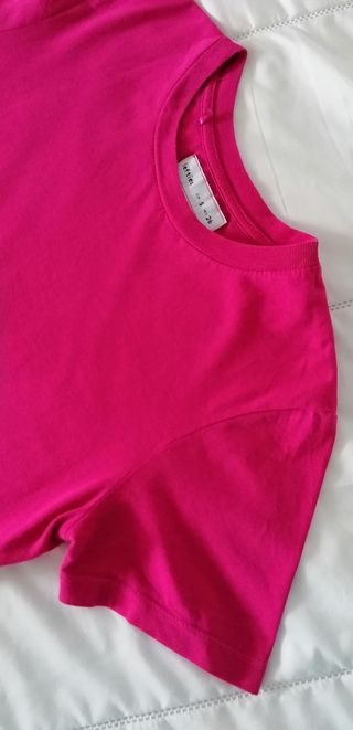 Camiseta Lefties rosa fusia talla S