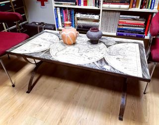 Gran mesa vintage MAPA MUNDI