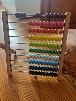 Ábaco infantil de madera