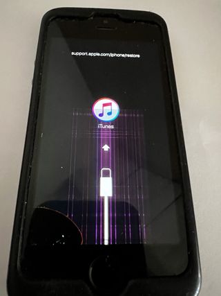 iPhone 5s nero - schermo danneggiato