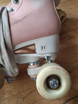 Patines artístico marca oxelo rosa