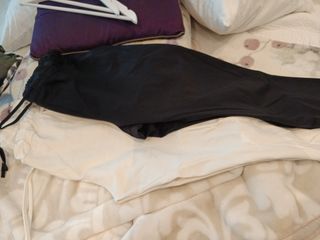 Pantalones chándal algodón - beige, negro y negro 