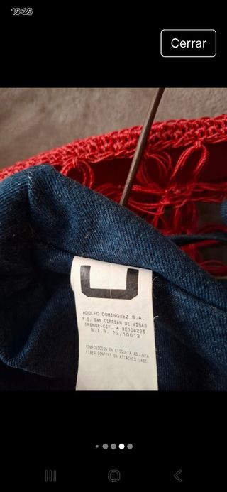 Bolso Adolfo Domínguez Rojo-Tejano