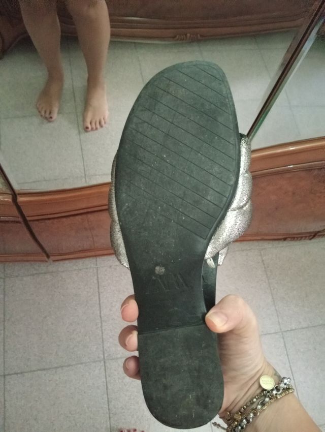 Ciabatte Zara argento - Estate