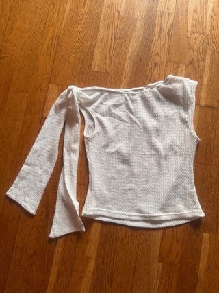 Top blanco Shein - Talla S
