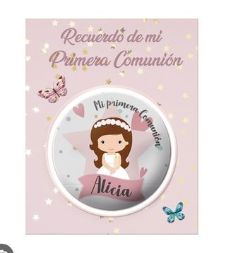 Chapas Comunión - Niña - Alicia