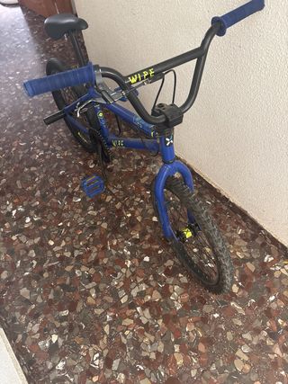 BMX azul - bici niño con solo freno trasero