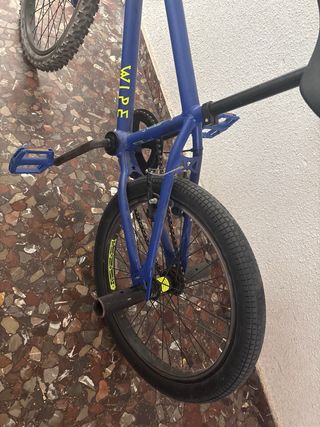 BMX azul - bici niño con solo freno trasero