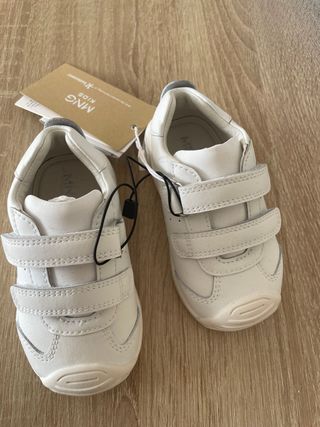 Zapatillas blancas biomecanics niño talla 21