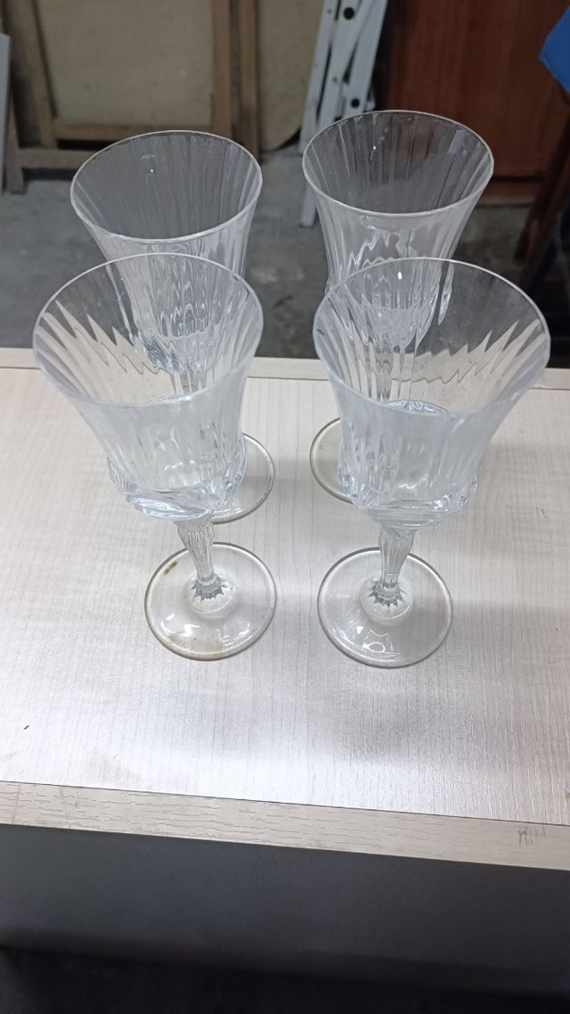 4 Copas de Vino Cristal