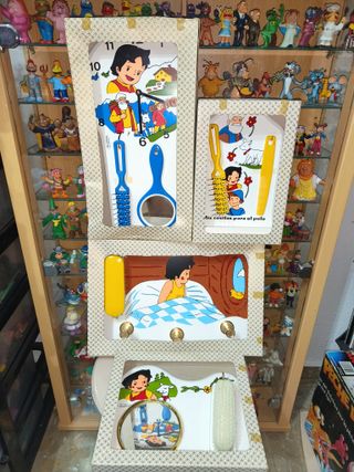 Lote articulos vintage Heidi años 80 juguetes