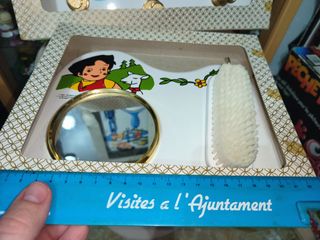 Lote articulos vintage Heidi años 80 juguetes