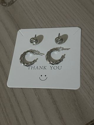 Set orecchini silver e gold 