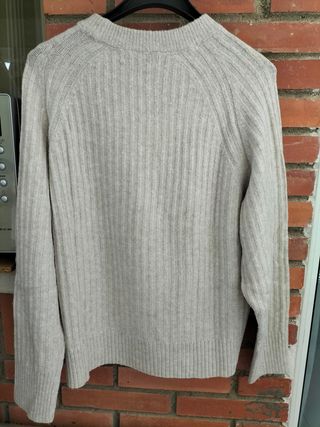 Jersey de punto canalé oversize
