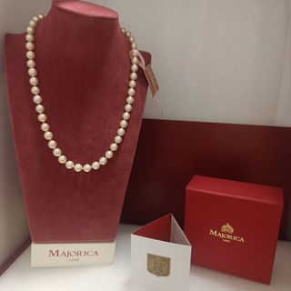 Collar perlas Majorica beige